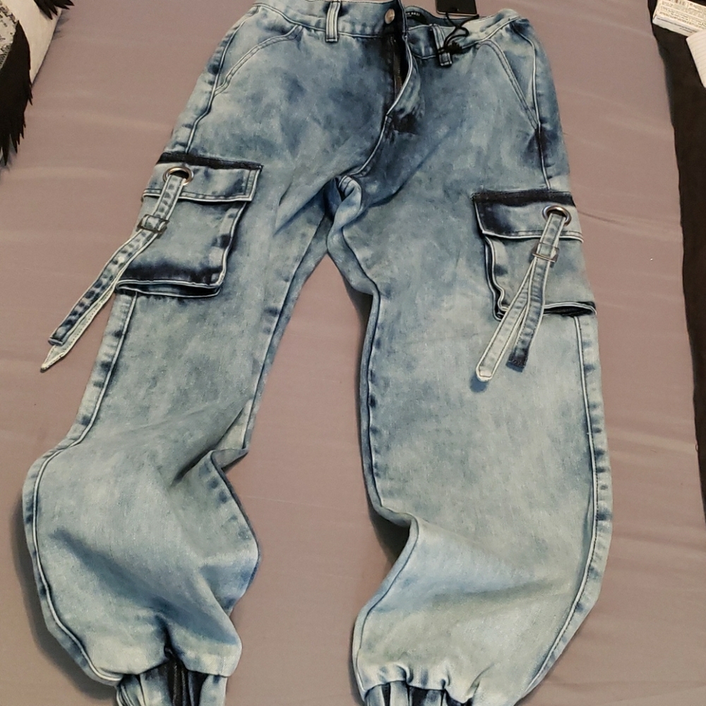 Brand new acid washed joggers